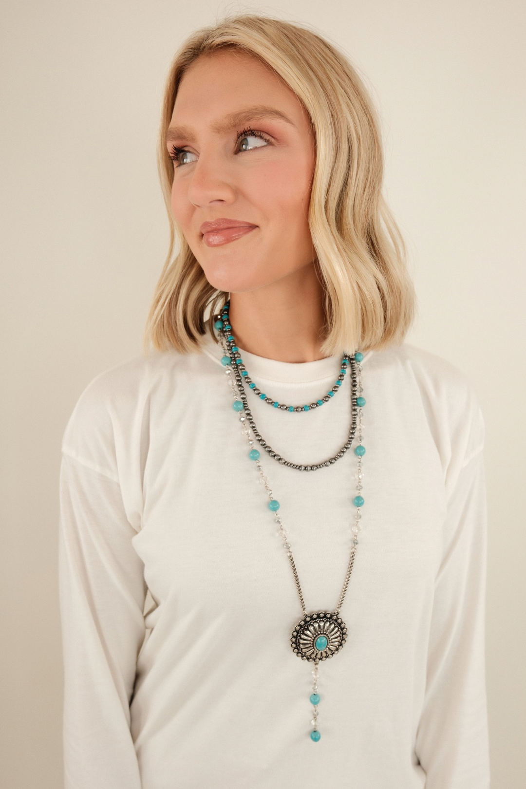 Spirit Rider Layered Concho Necklace