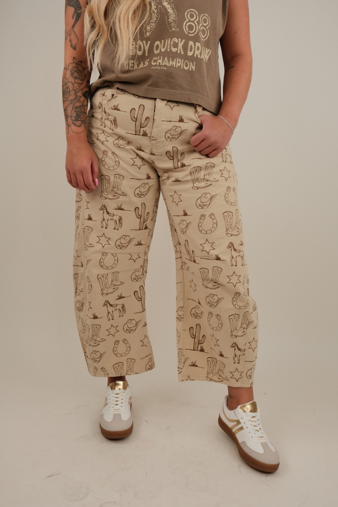 Rodeo Trails Barrel Leg Jeans