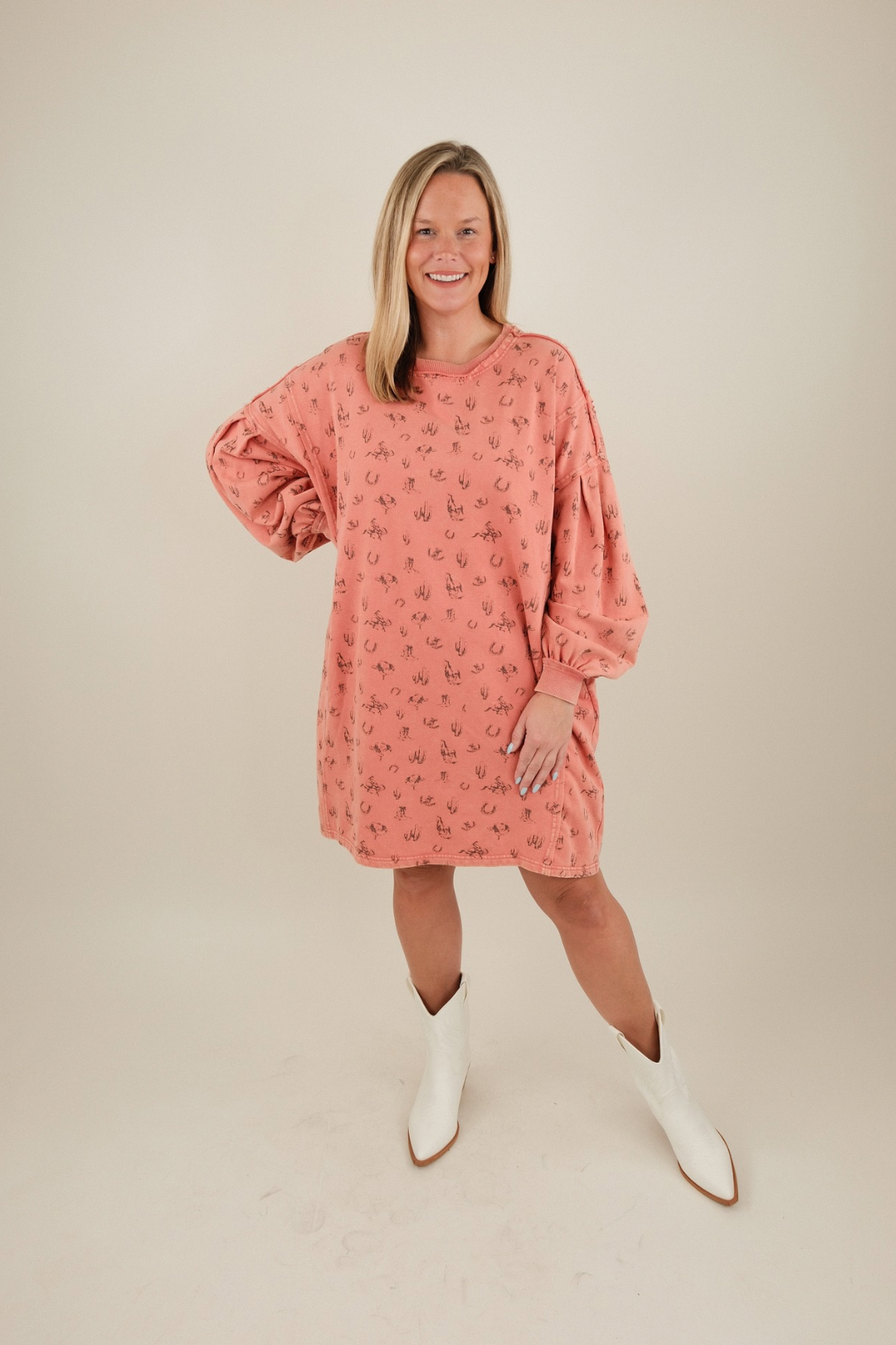 Western Wander Terry Dress