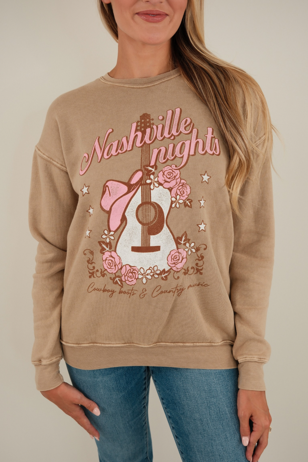 Nashville Nights Mineral Wash Sweatshirt