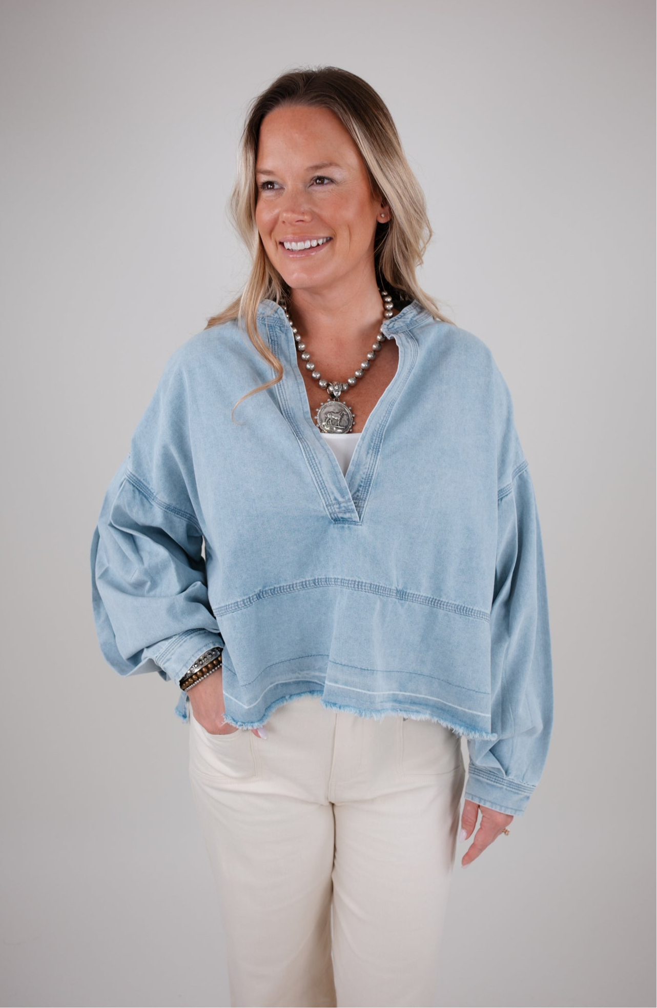 High Noon Denim Top