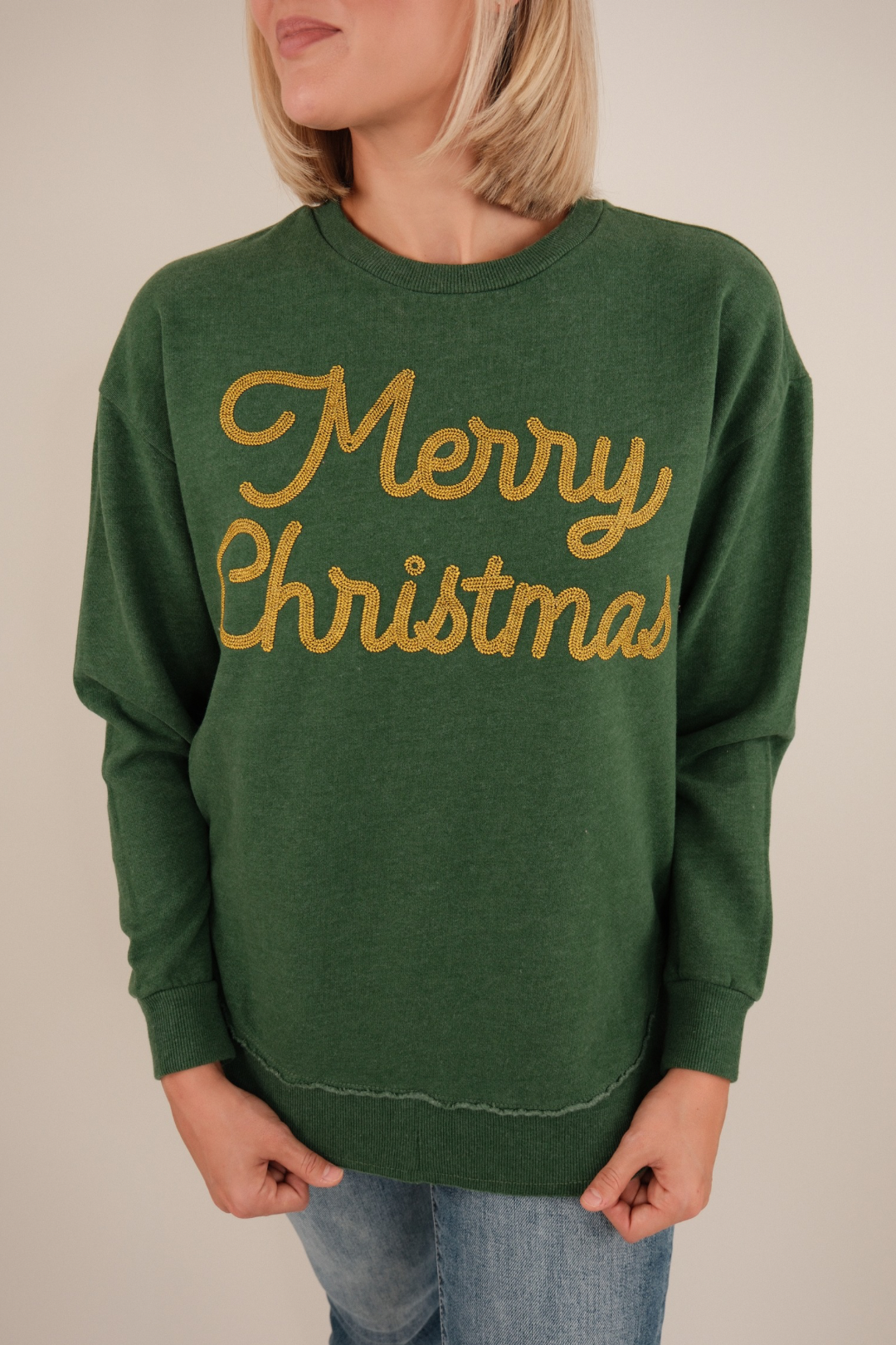 Glimmer Merry Christmas Fleece