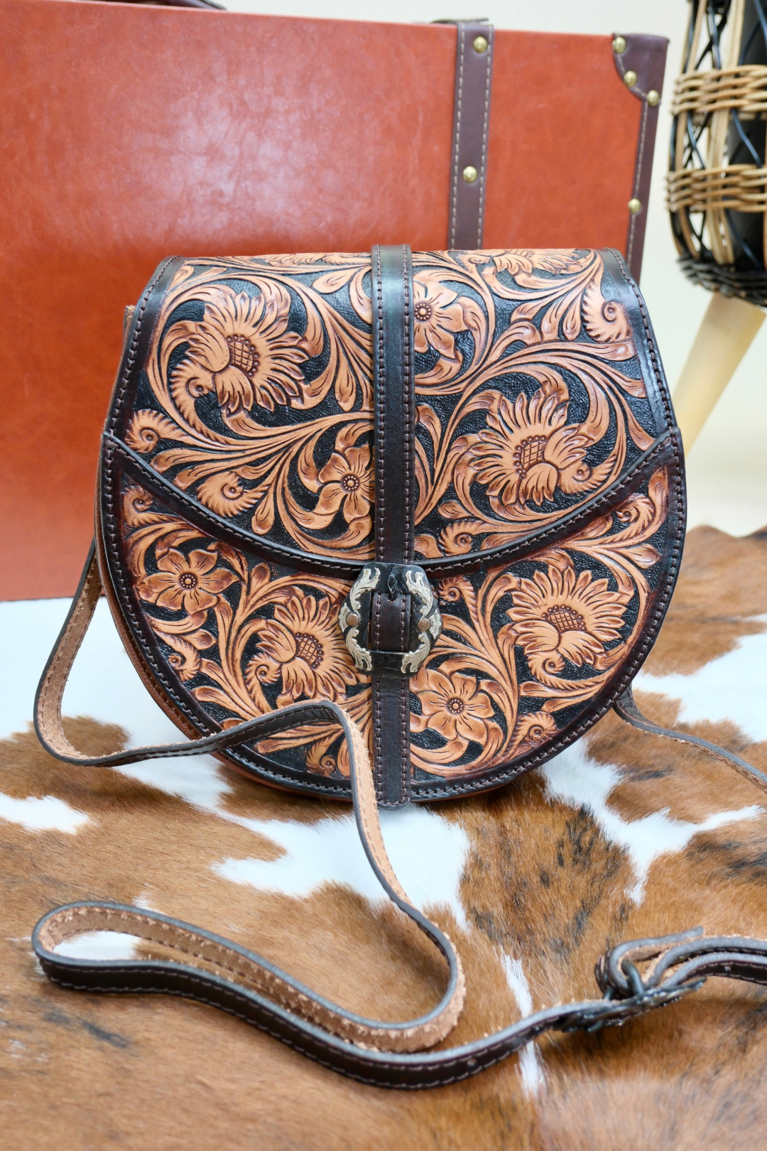 Sonoran Bloom Round Bag