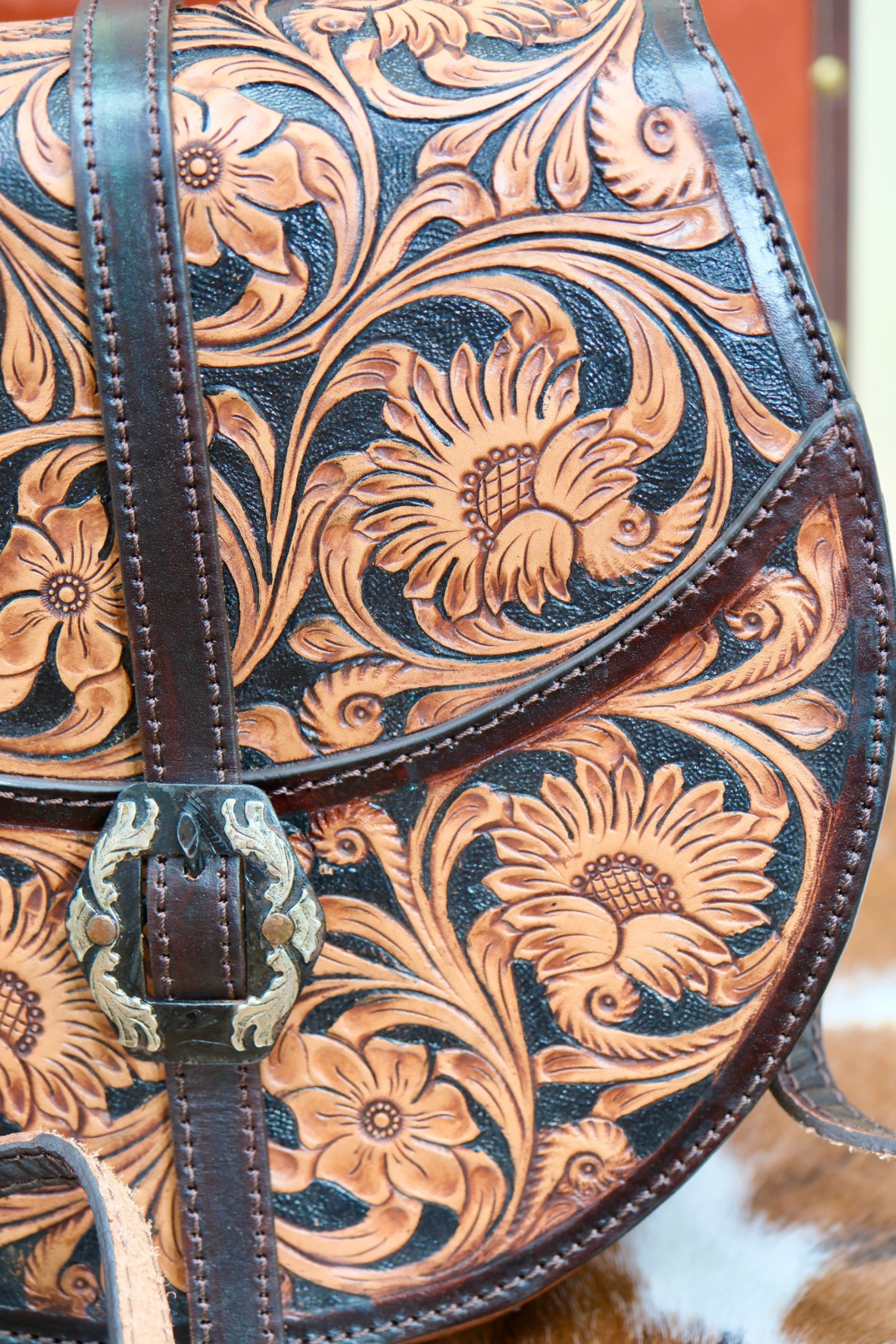 Sonoran Bloom Round Bag