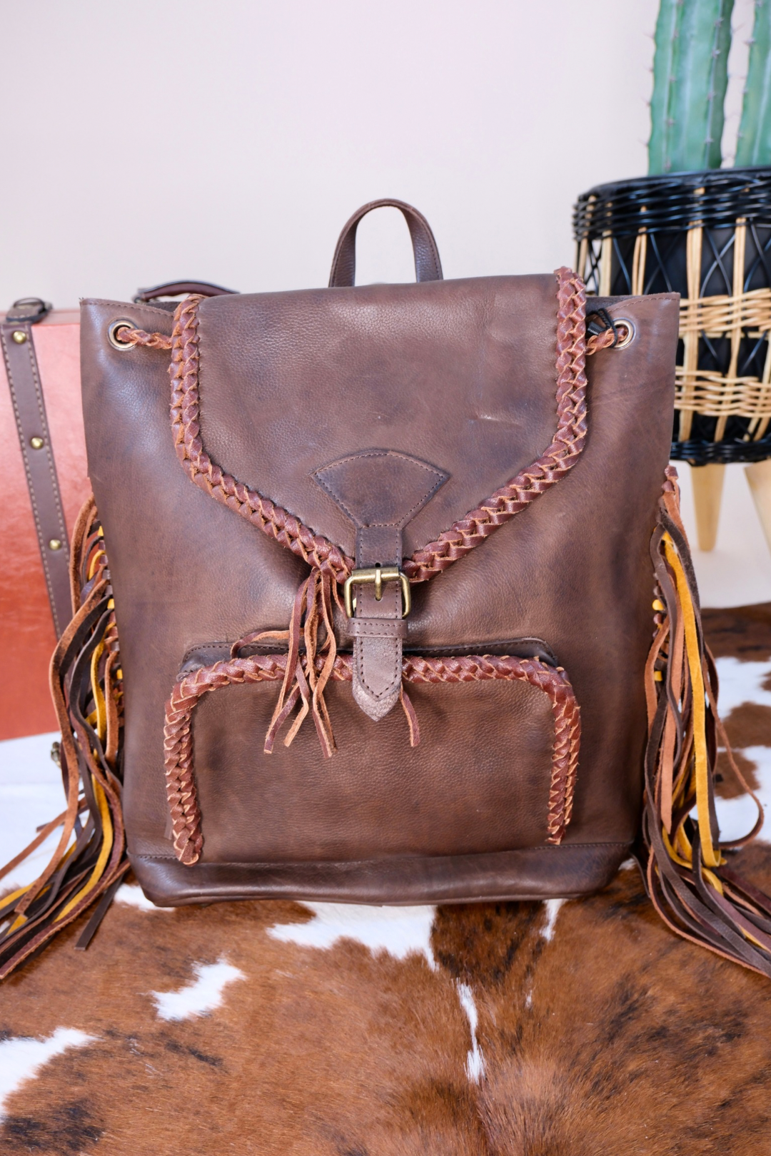 Painted Prairie Fringe Backpack