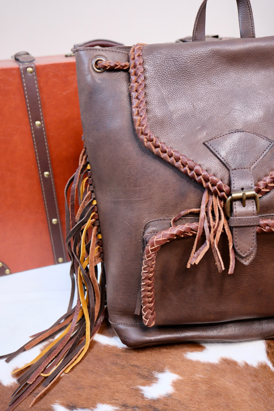 Painted Prairie Fringe Backpack