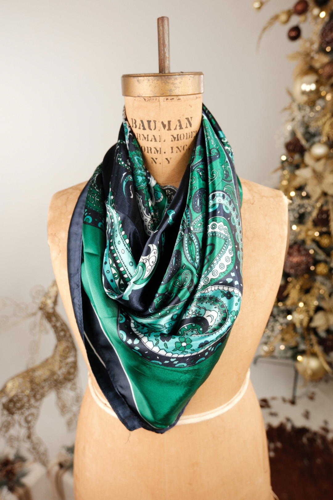 Seaside Oasis Boho Silk Scarf