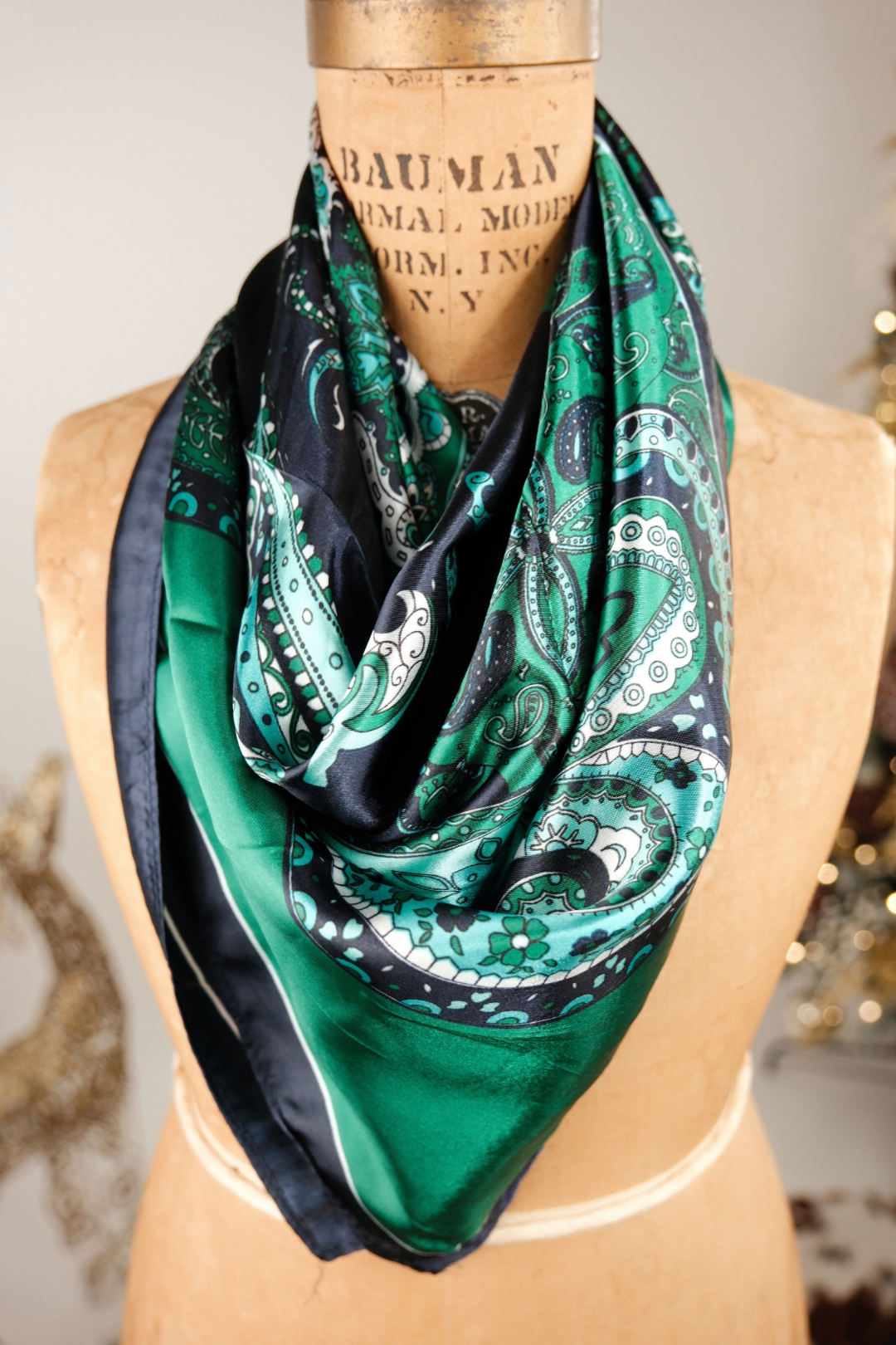Seaside Oasis Boho Silk Scarf