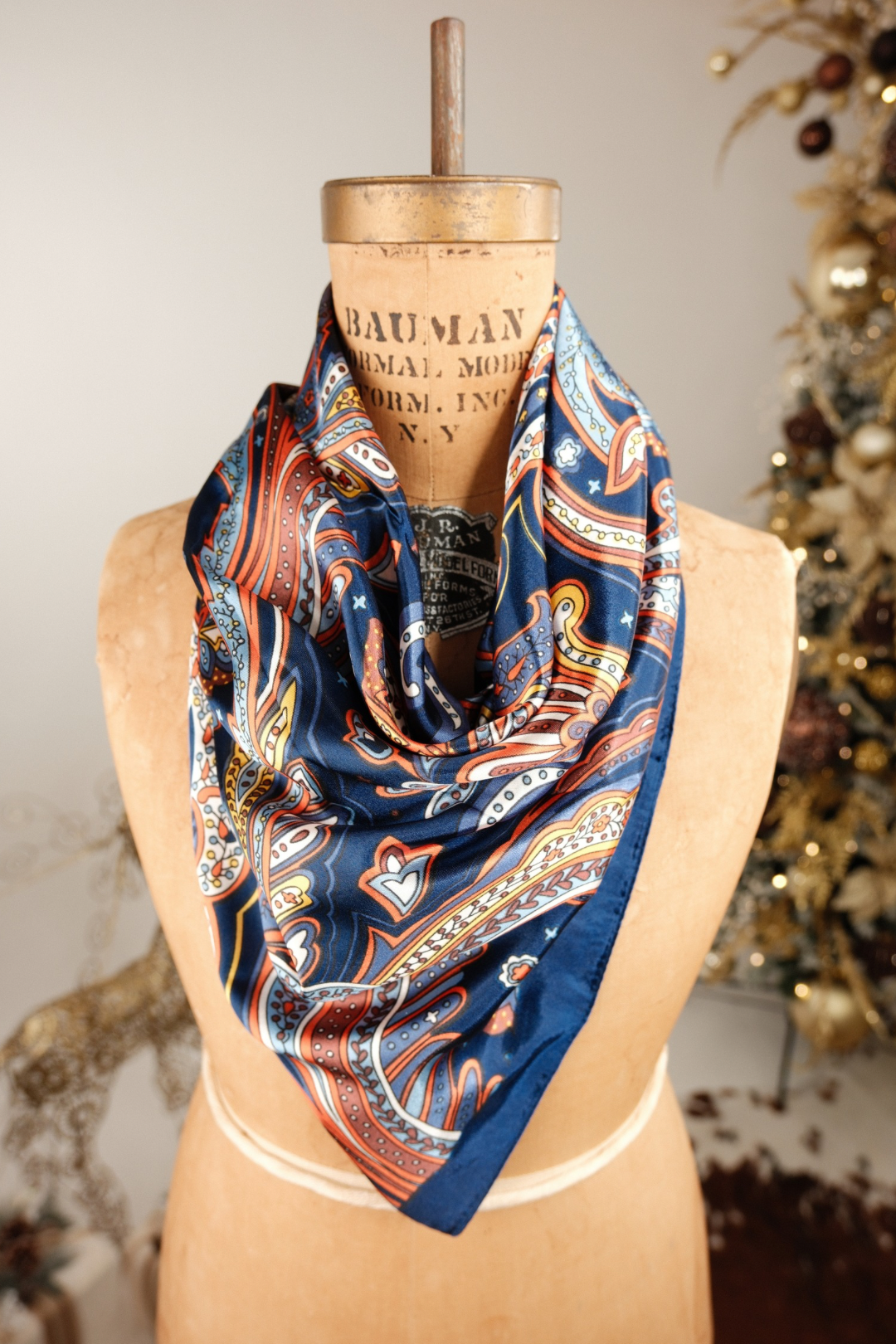 Sierra Sunset Silk Paisley Scarf
