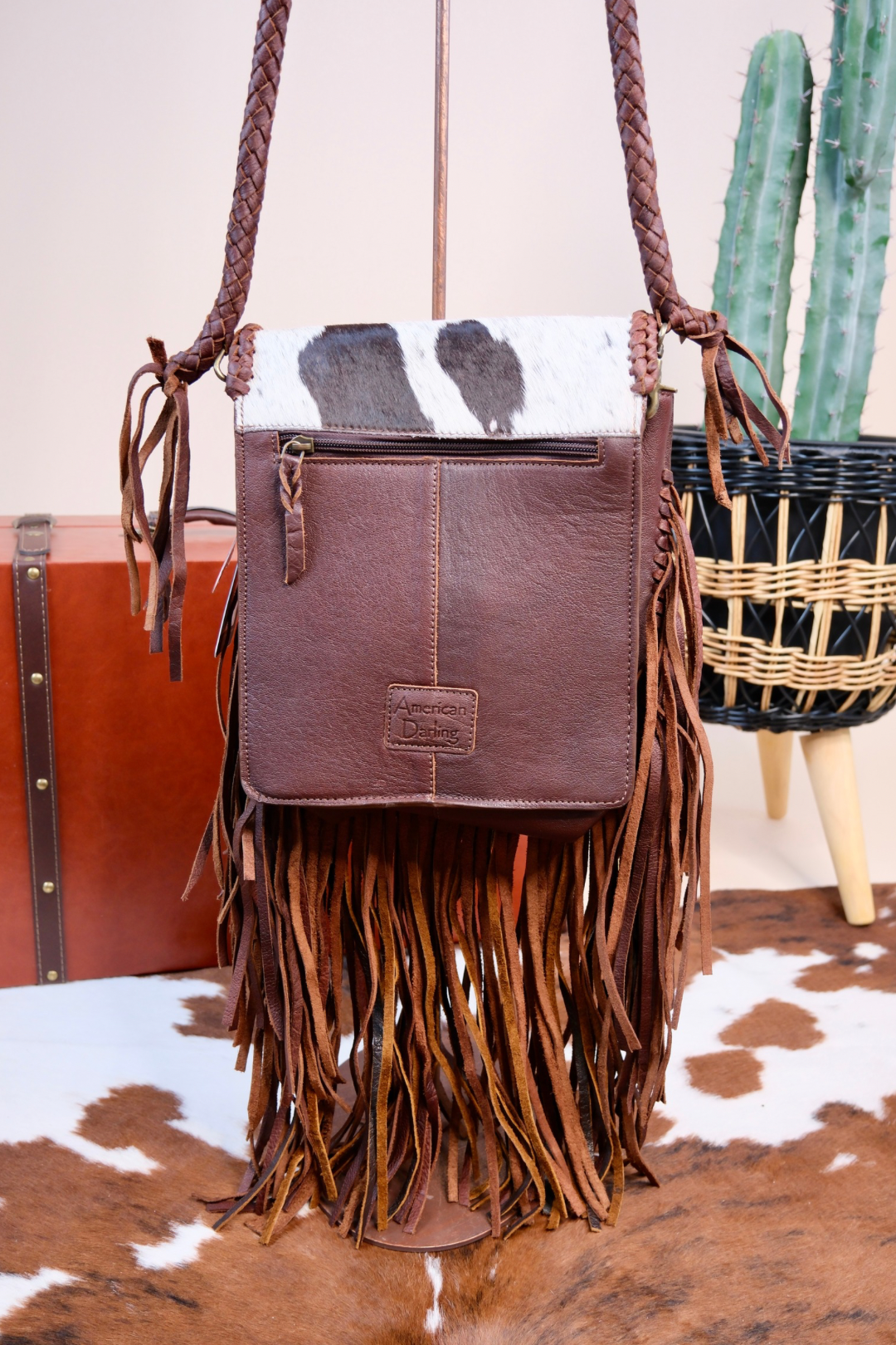 Turquoise Canyon Cowhide Crossbody