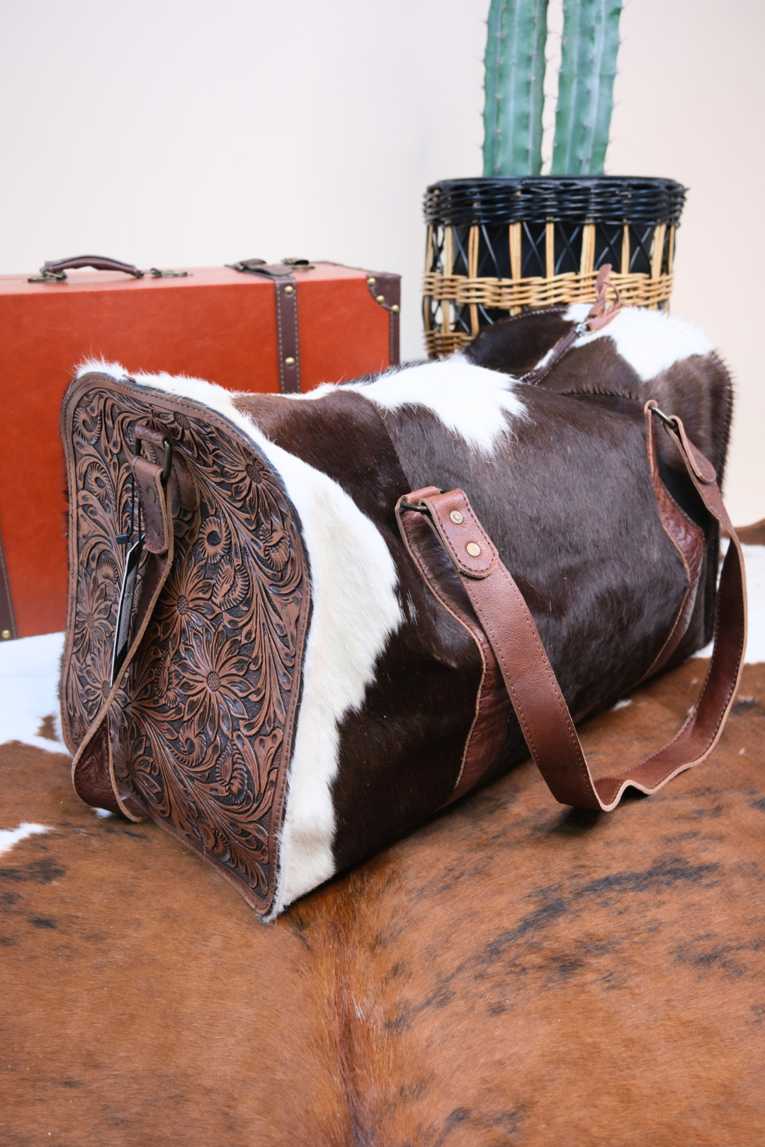 Saddle Creek Cowhide Duffle