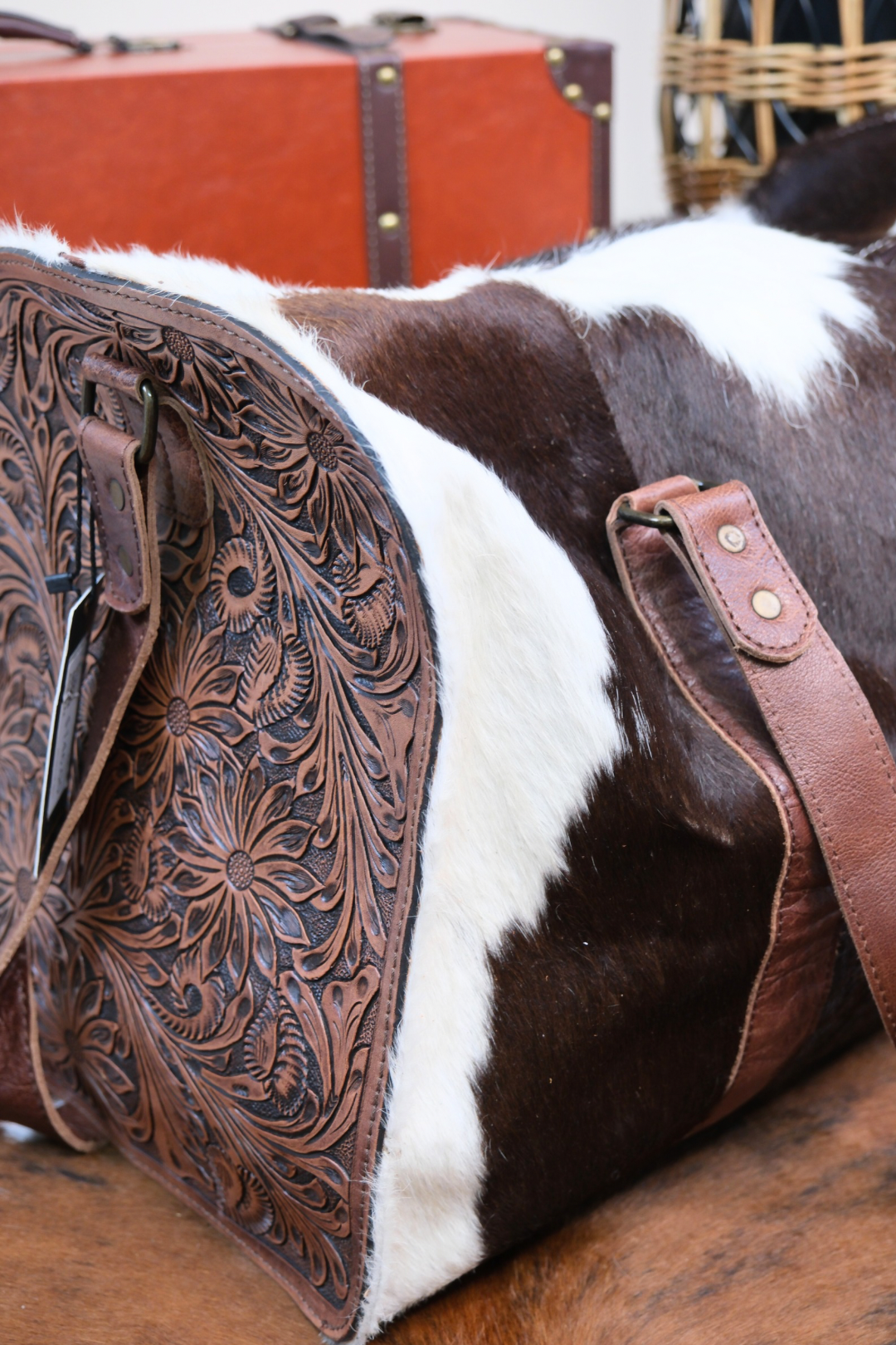 Saddle Creek Cowhide Duffle