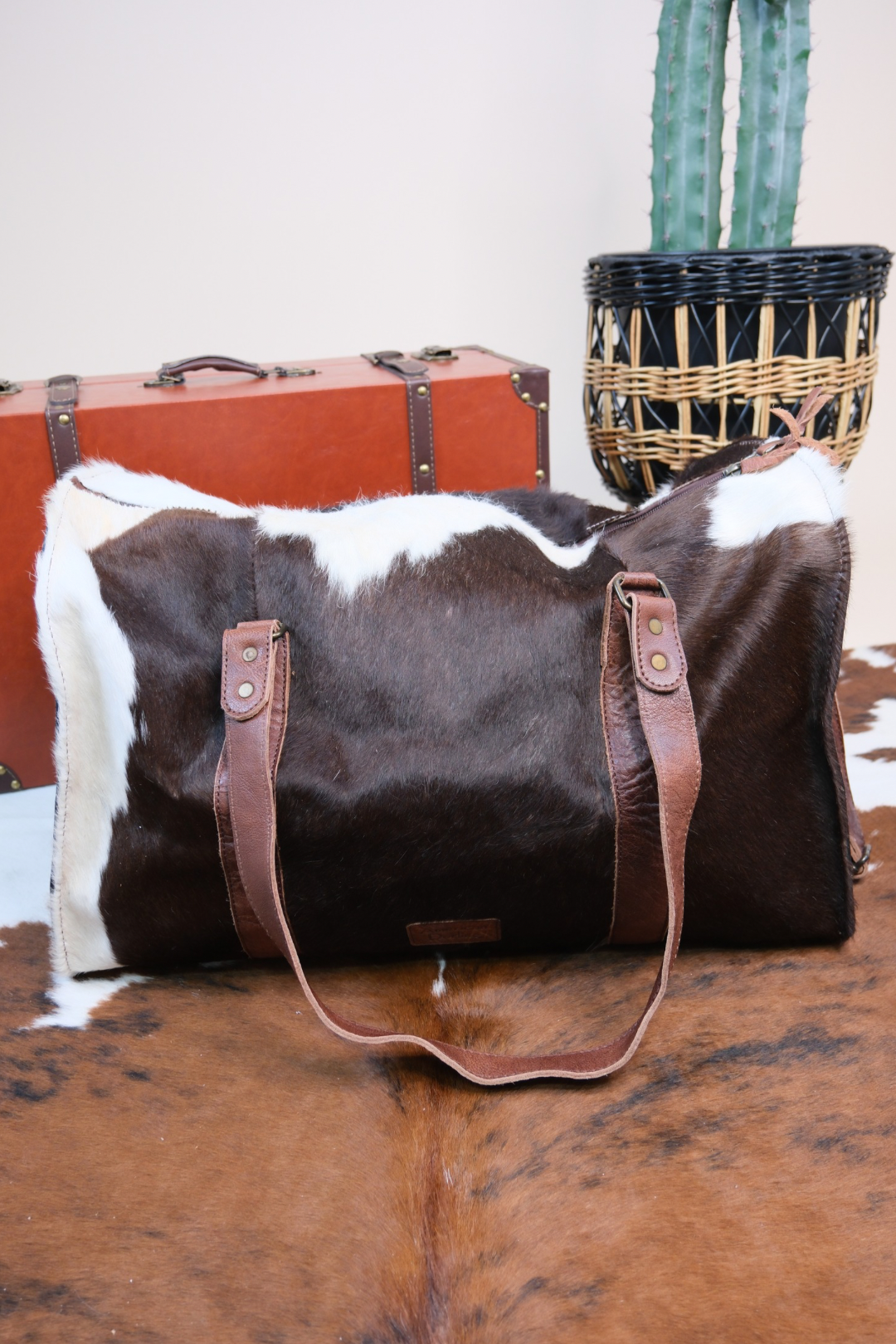 Saddle Creek Cowhide Duffle