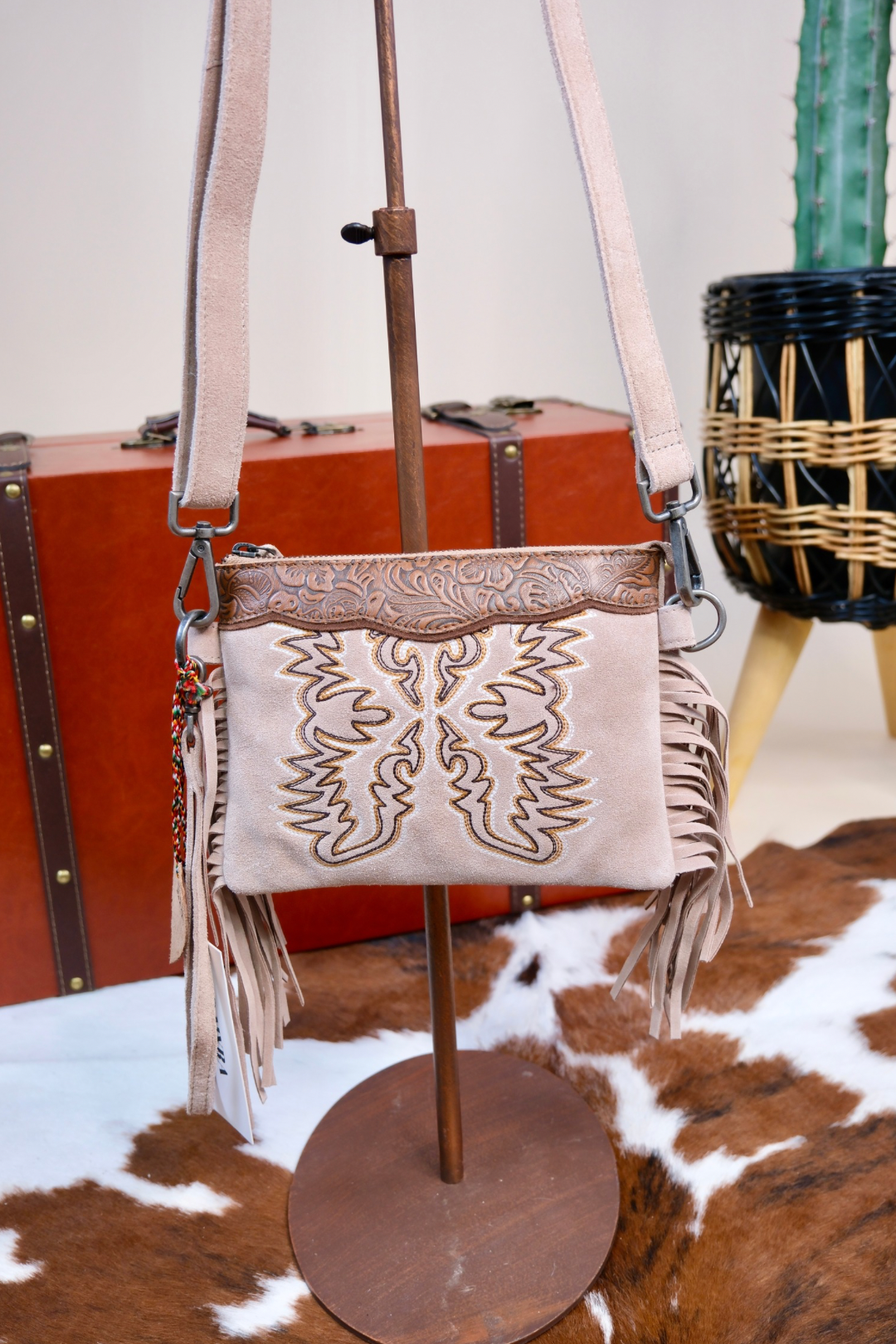 Desert Wing Leather Crossbody