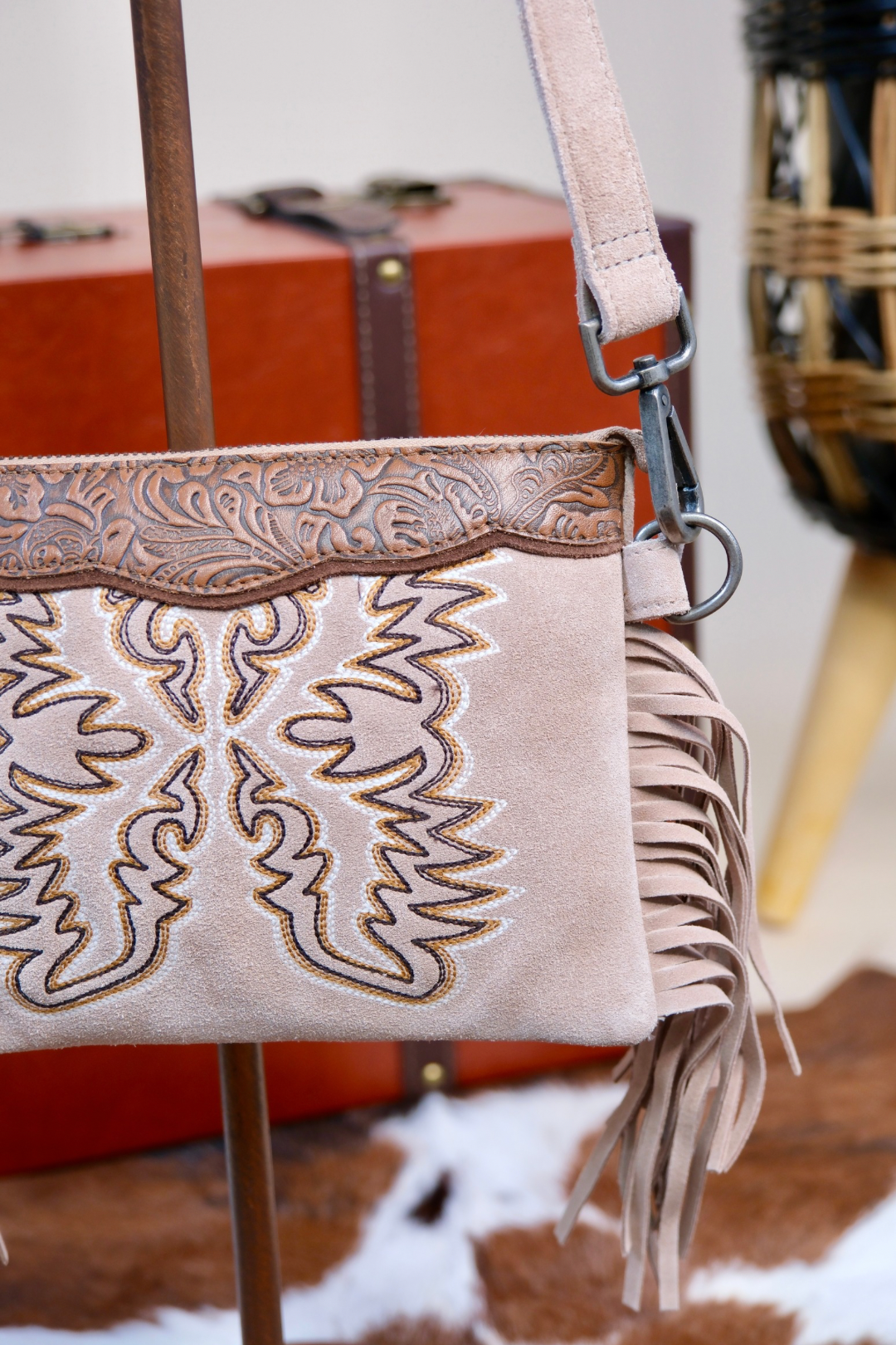 Desert Wing Leather Crossbody