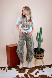 Wild Trail Cheetah Barrel Jeans