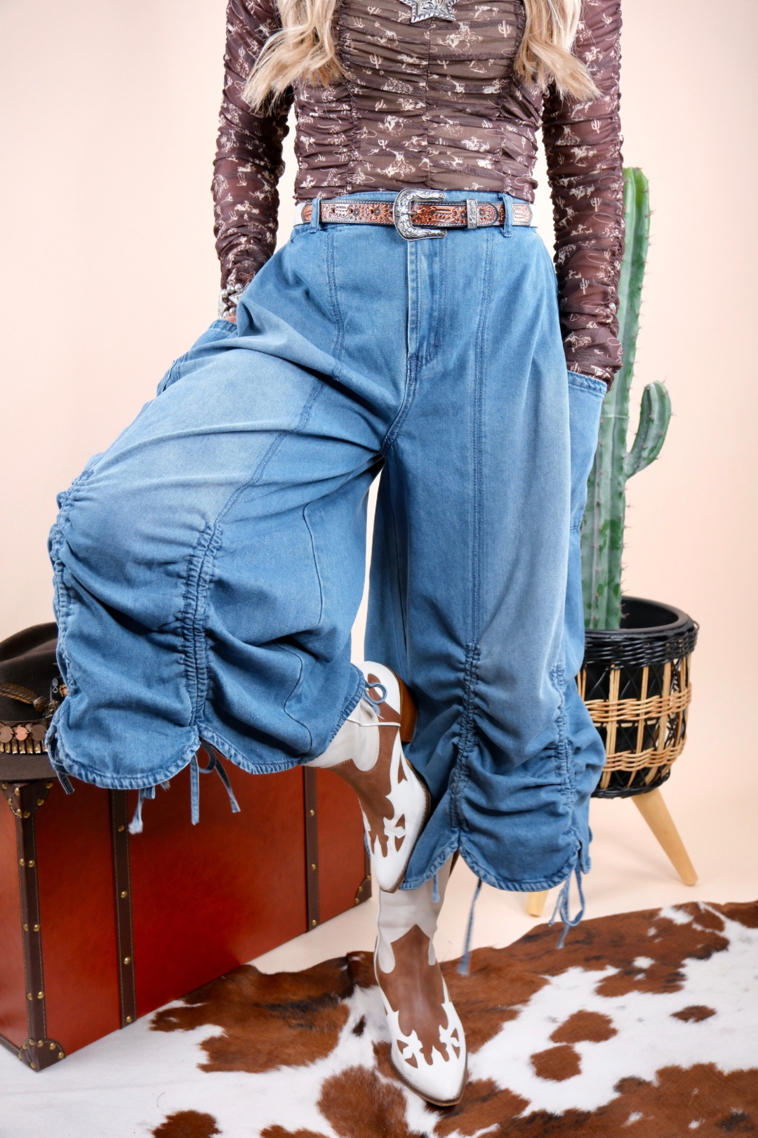 Denim Dream Tie-String Jeans