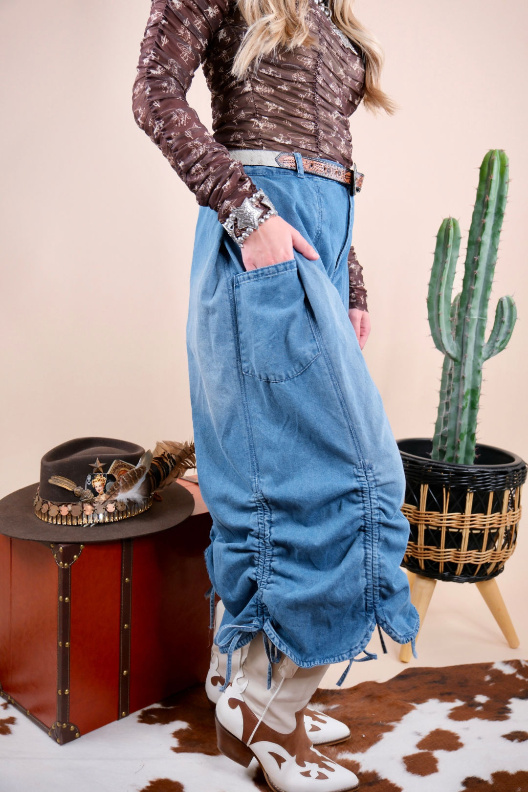 Denim Dream Tie-String Jeans
