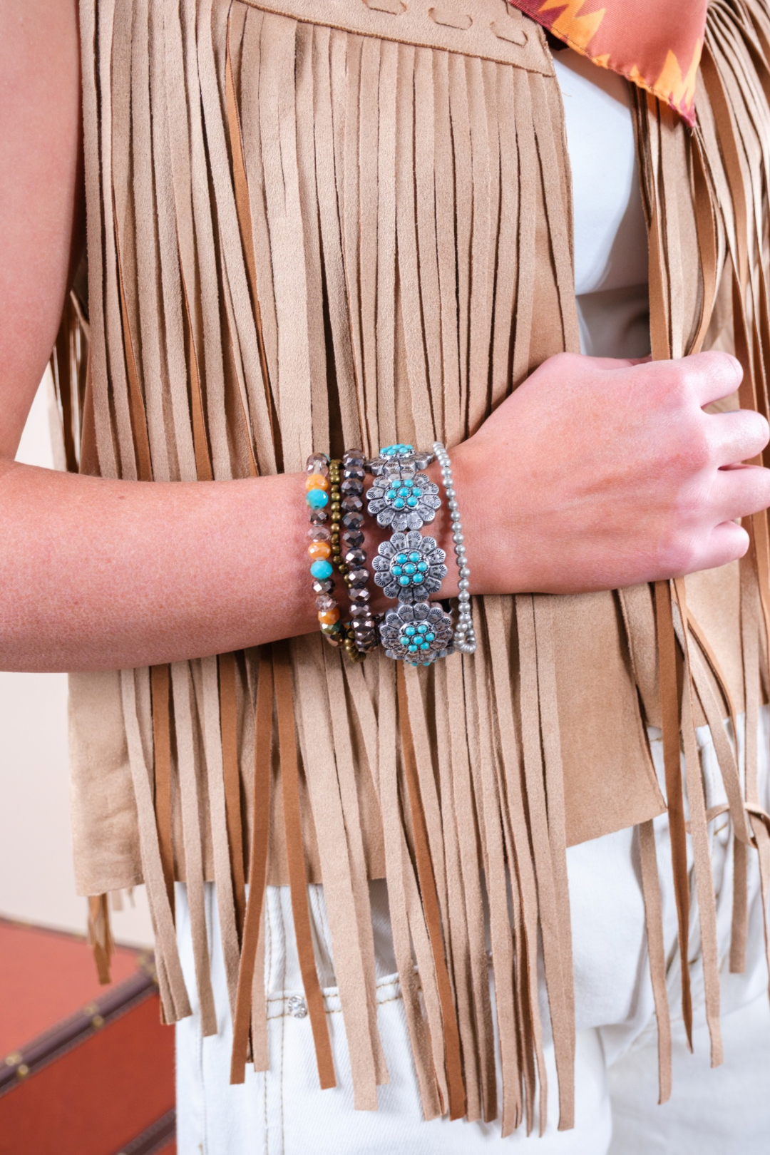 Boho Western Conch Stack Bracelet