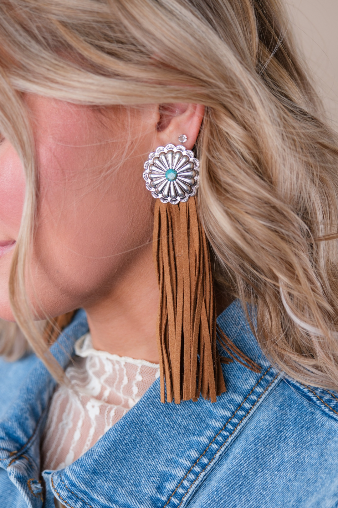 Tassel Conch Boho Earrings