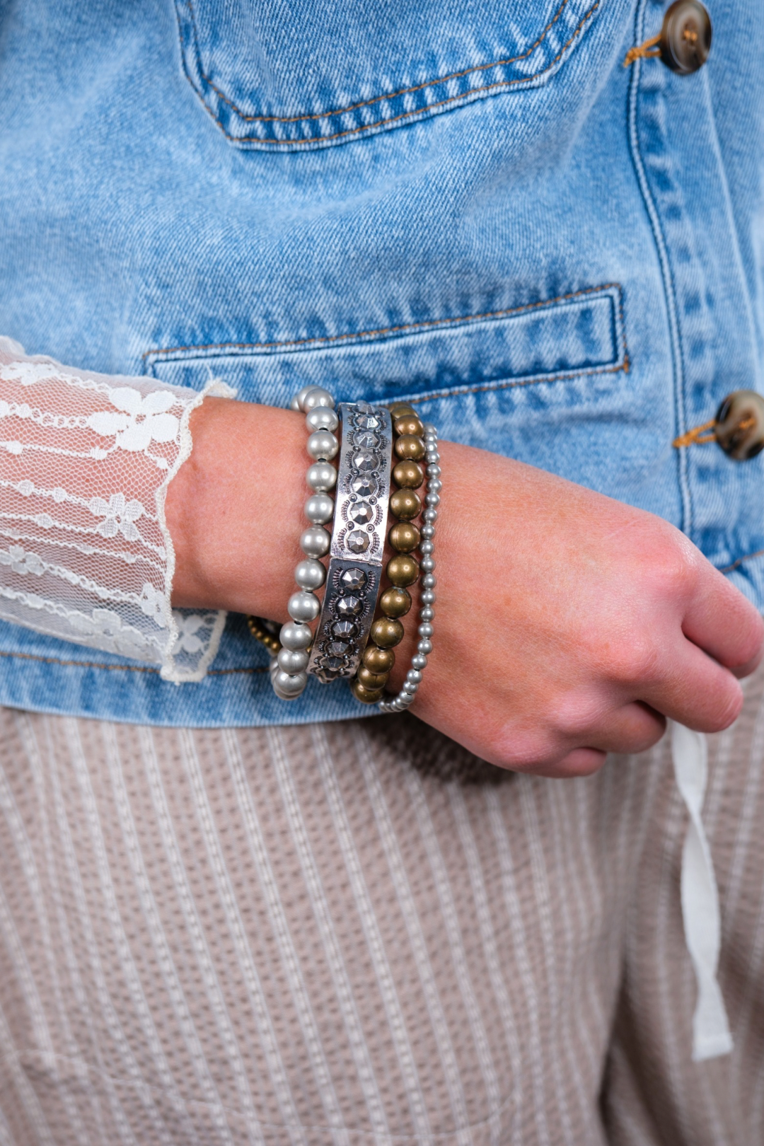 Golden & Silver Boho Bracelet Set