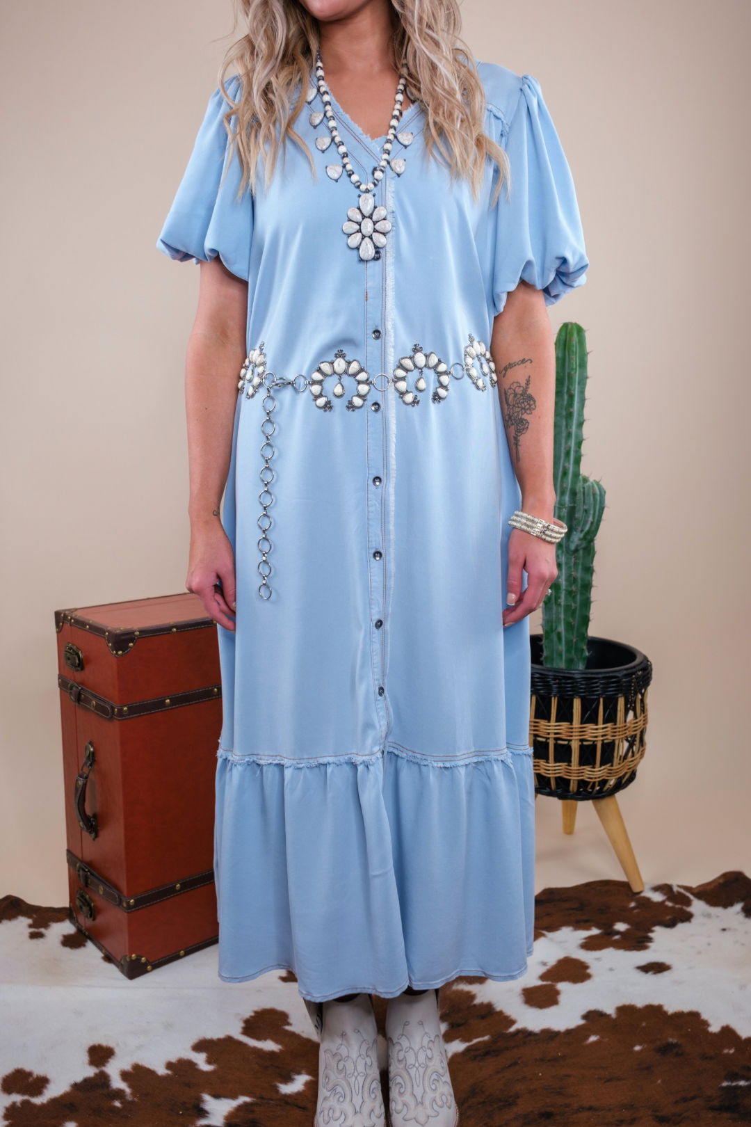 Desert Dream Maxi Dress - Denim