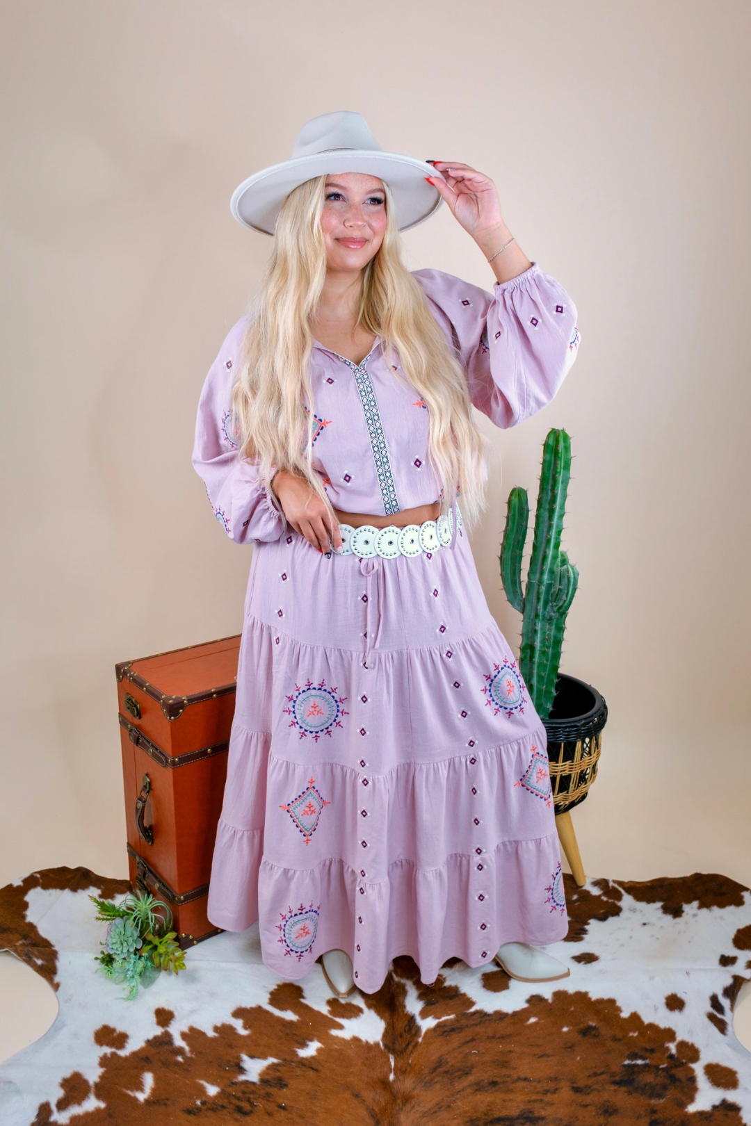 Wild Iris Maxi Skirt