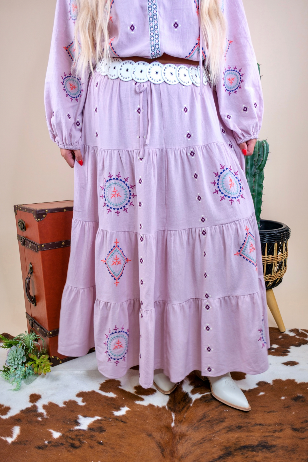 Wild Iris Maxi Skirt