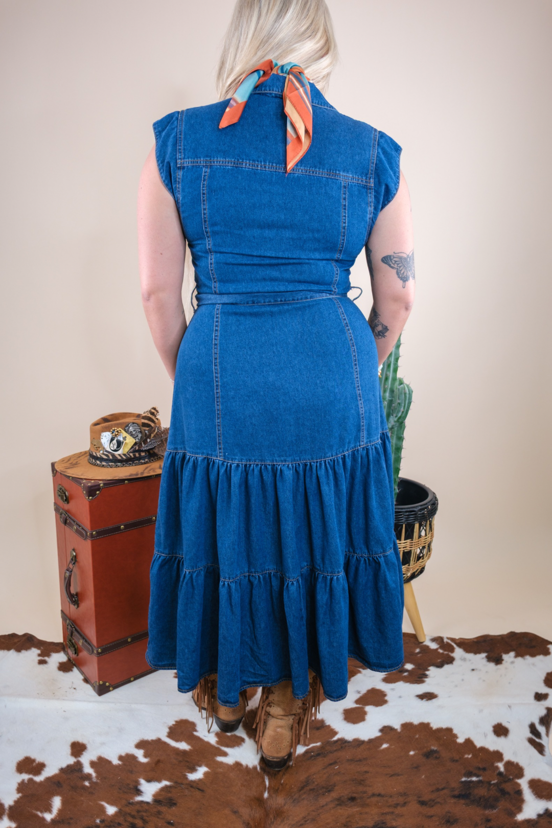 Dakota Skies Denim Maxi Dress