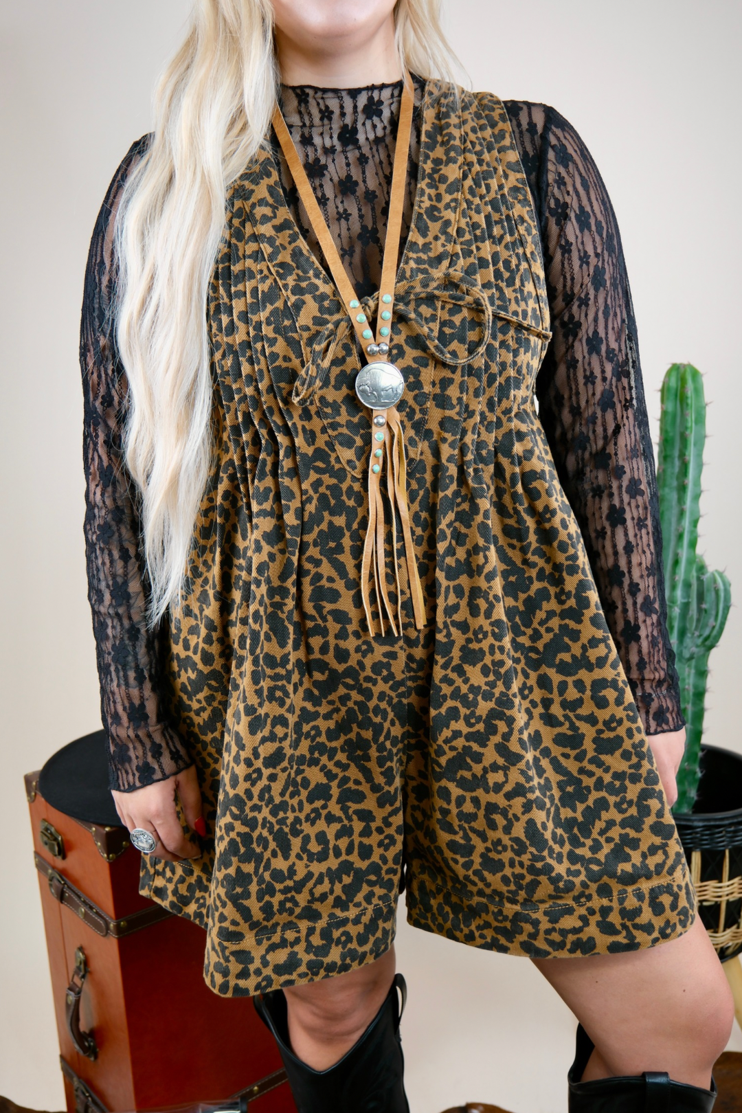 Cheetah Chic Romper