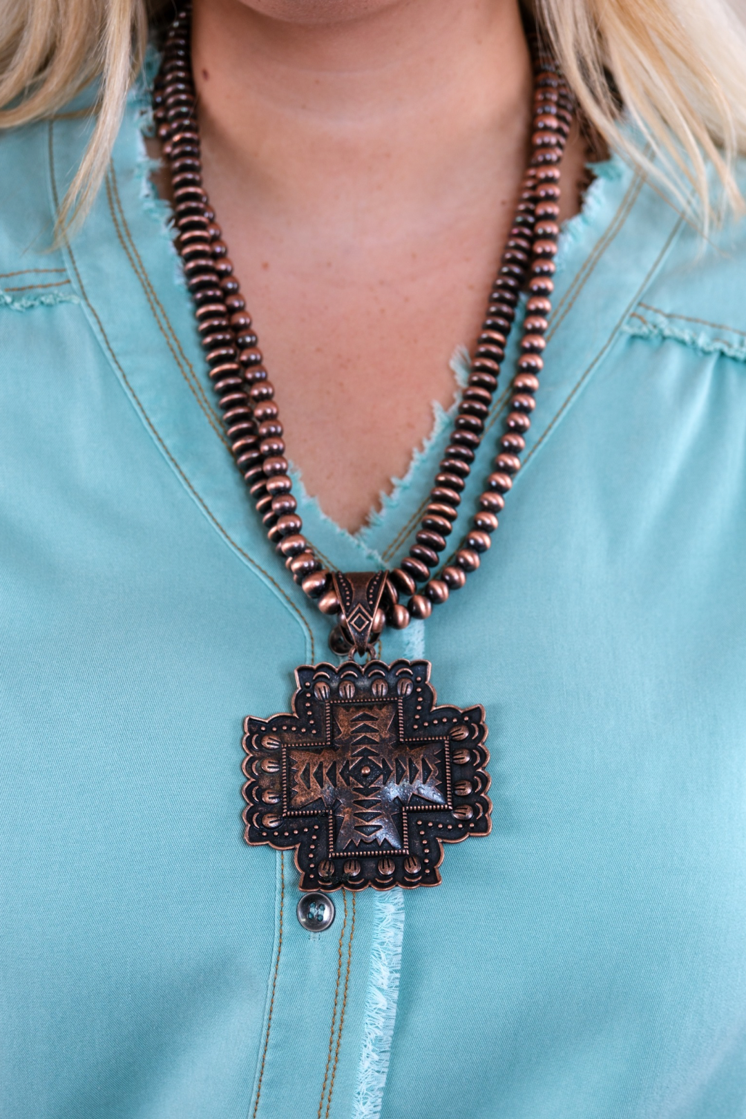 Aztec Majesty Necklace - Bronze