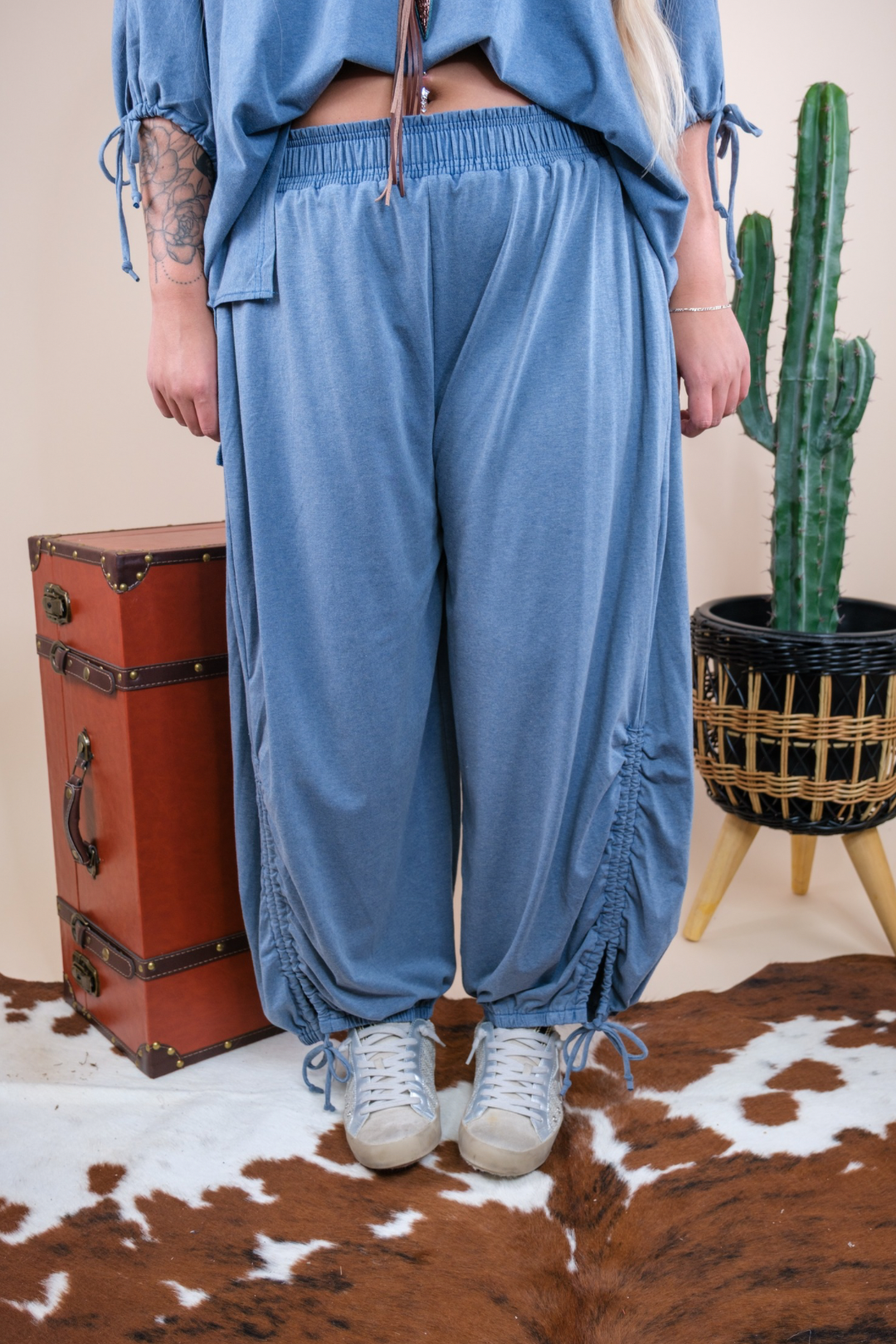 Denim Drift Lounge Set