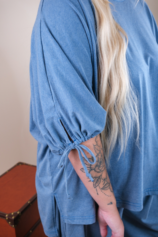 Denim Drift Lounge Set
