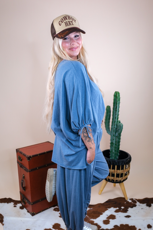 Denim Drift Lounge Set