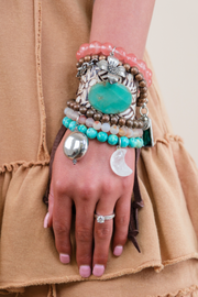 Boho Leather & Western Charm Bracelet