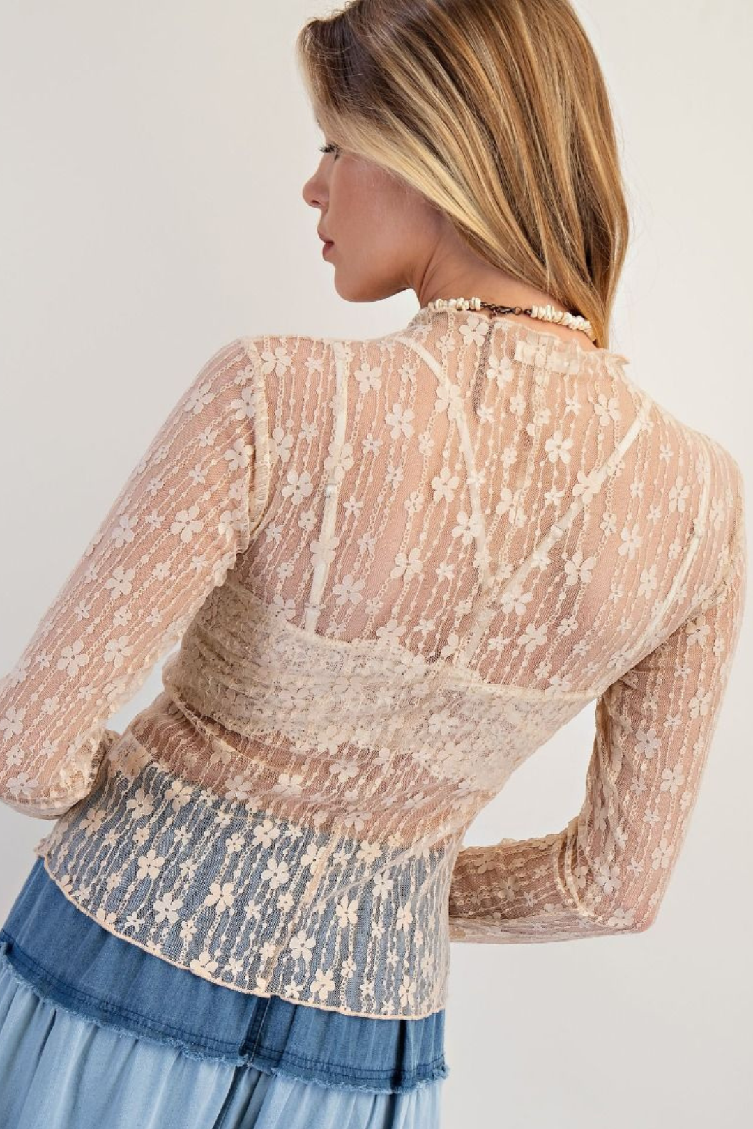 Wildflower Whisper Mesh Top
