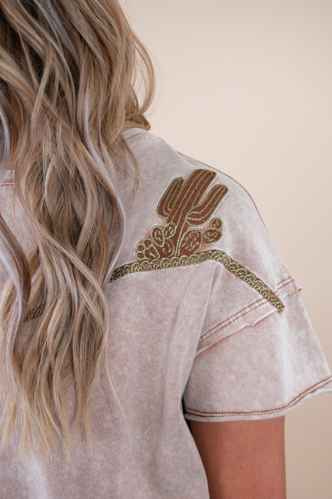 Saddle Up Cowgirl Tee - Tan