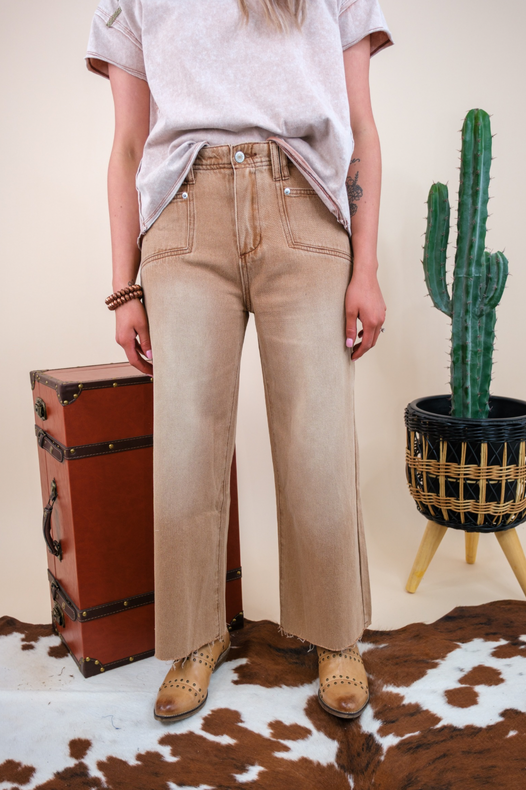 Dusty Dune Denim Straight Leg Jeans