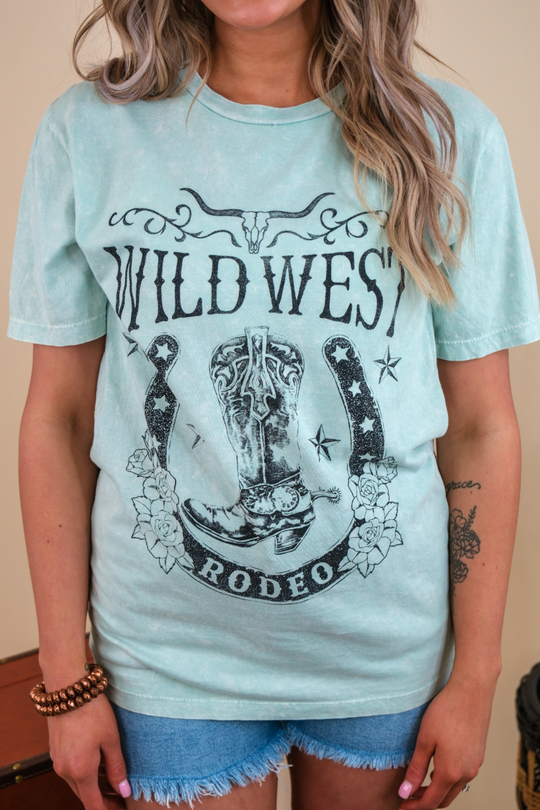 Wild West Rodeo Graphic T - Mint