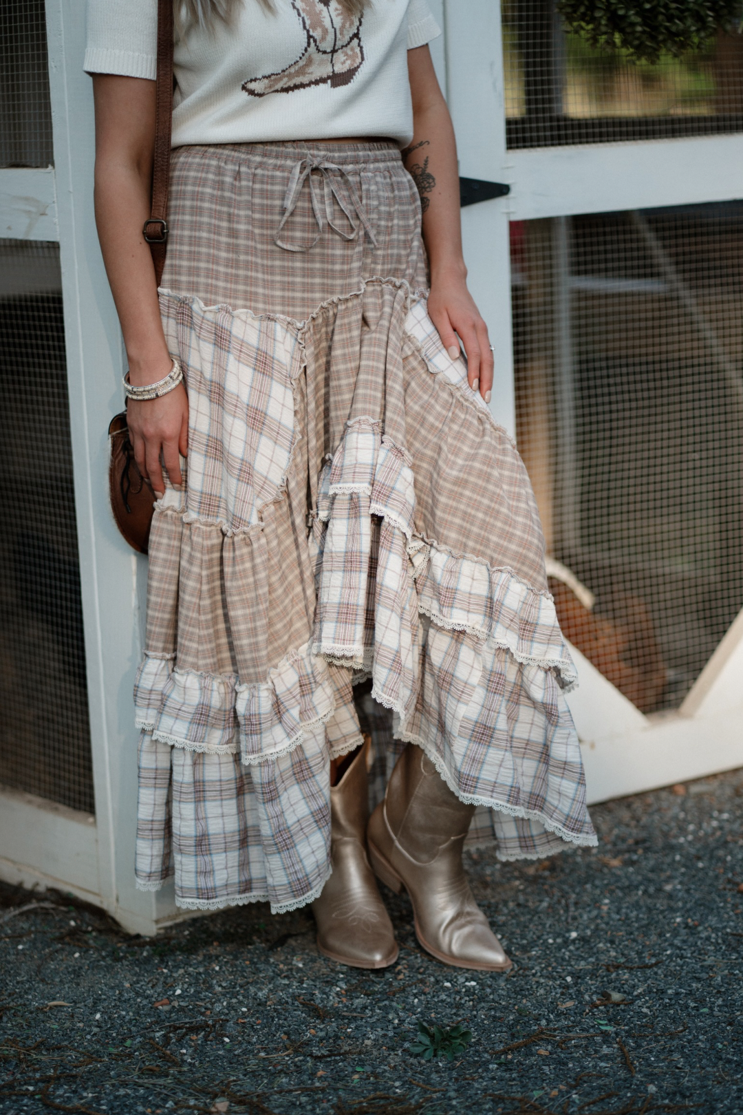 Prairie Moon Patchwork Skirt
