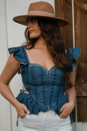 Cowgirl Heart Corset Top