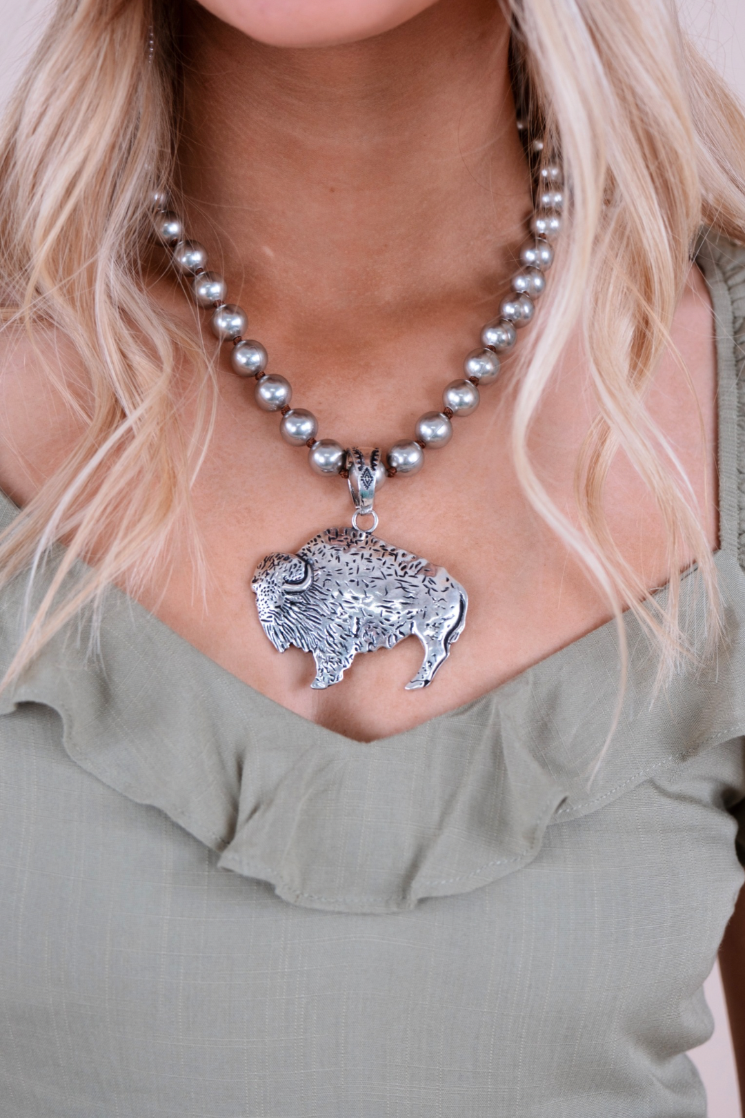 Buffalo Dreams Silver Necklace