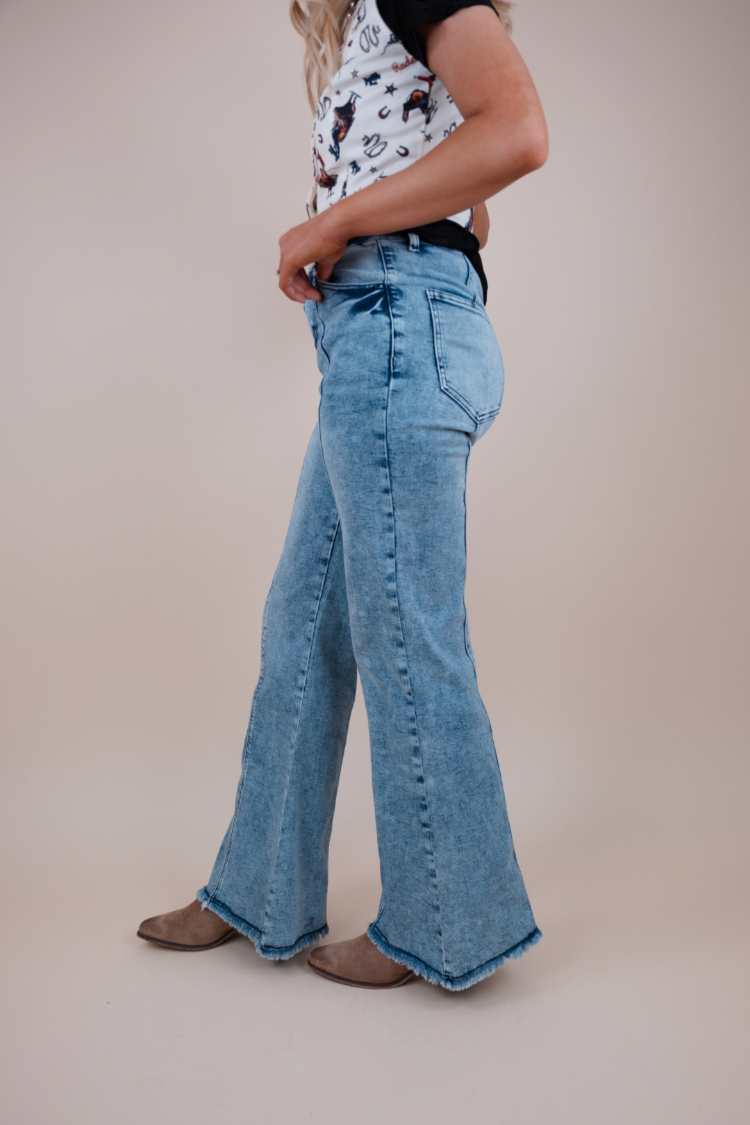Ridge Rider Denim Wide Leg Jeans