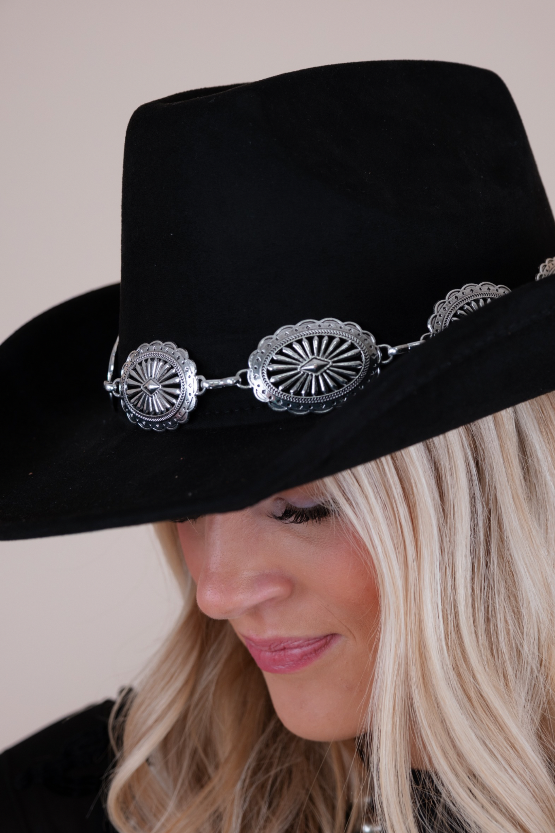 Silver Spur Suede Hat - Black