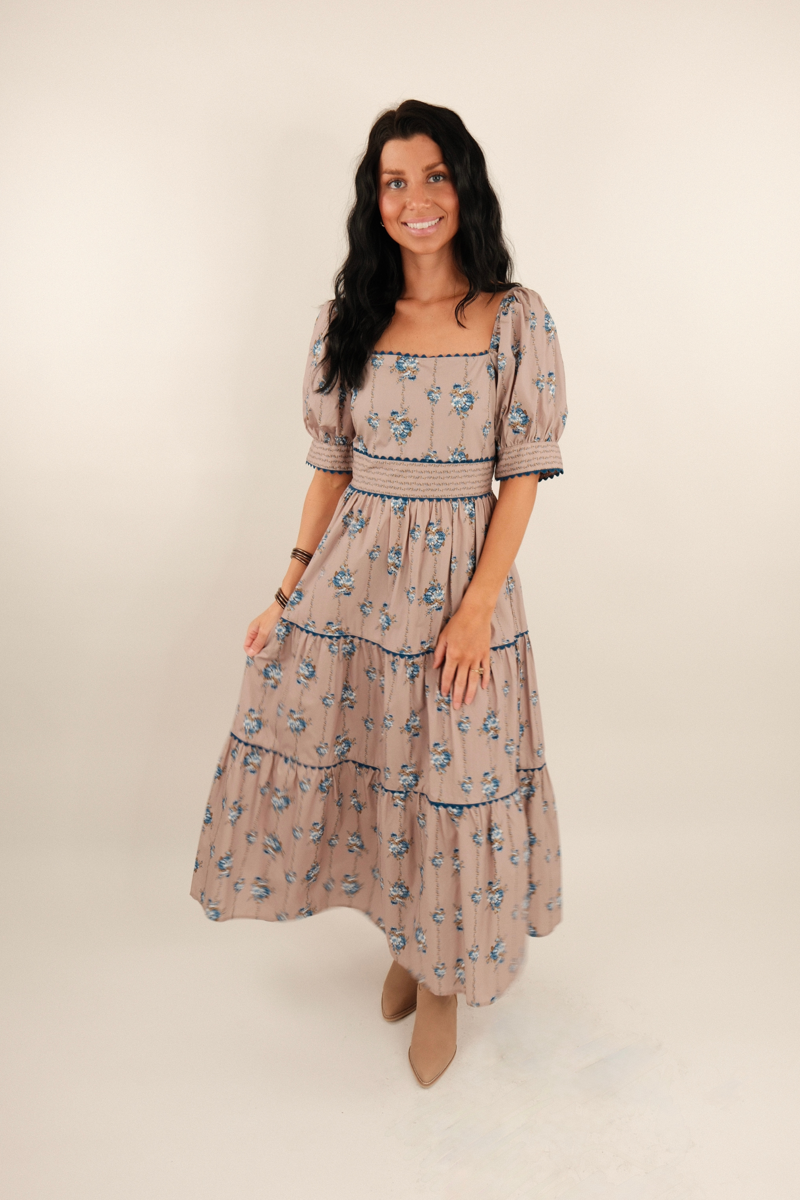 Dustflower Stripe Maxi