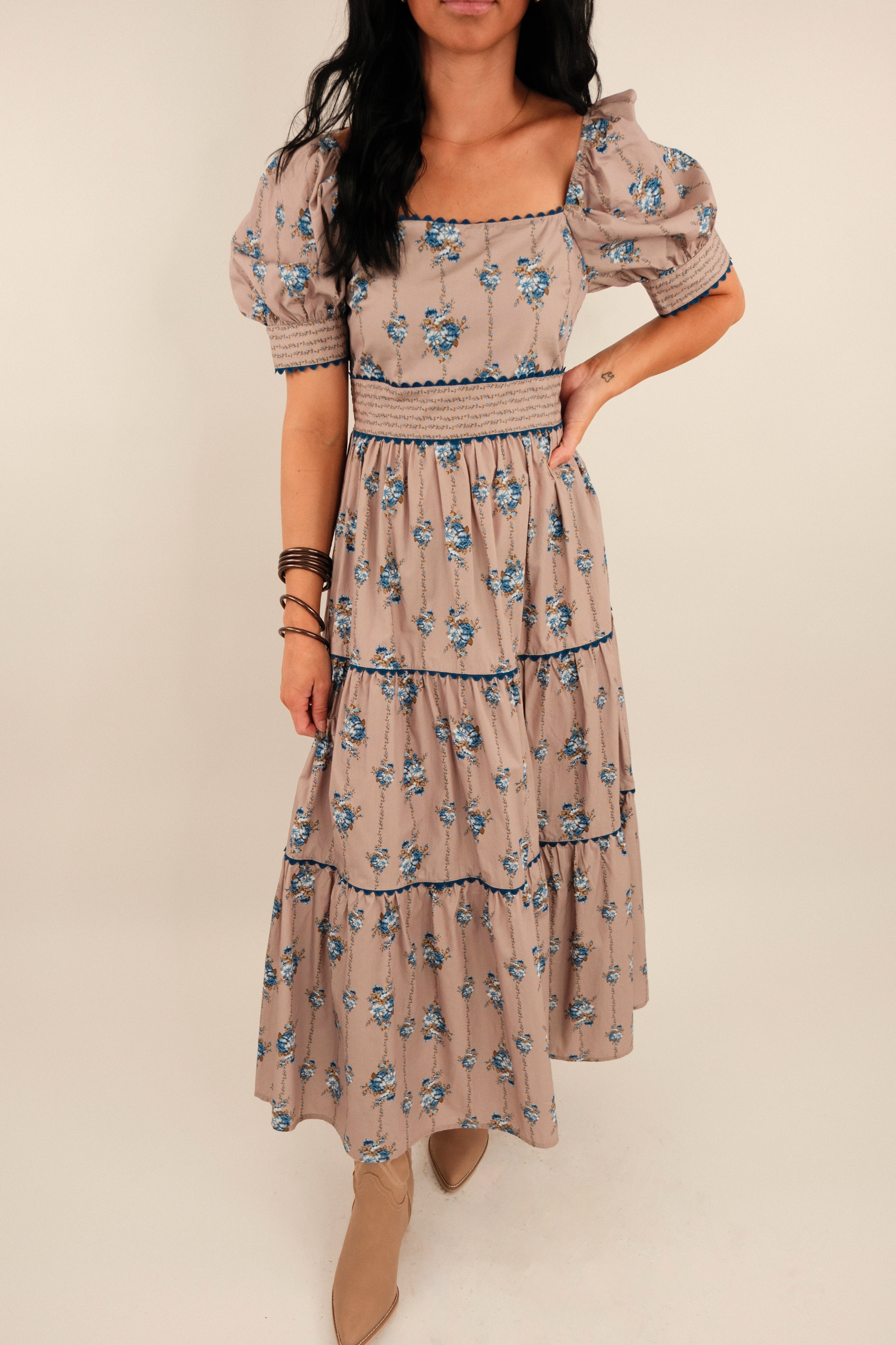 Dustflower Stripe Maxi