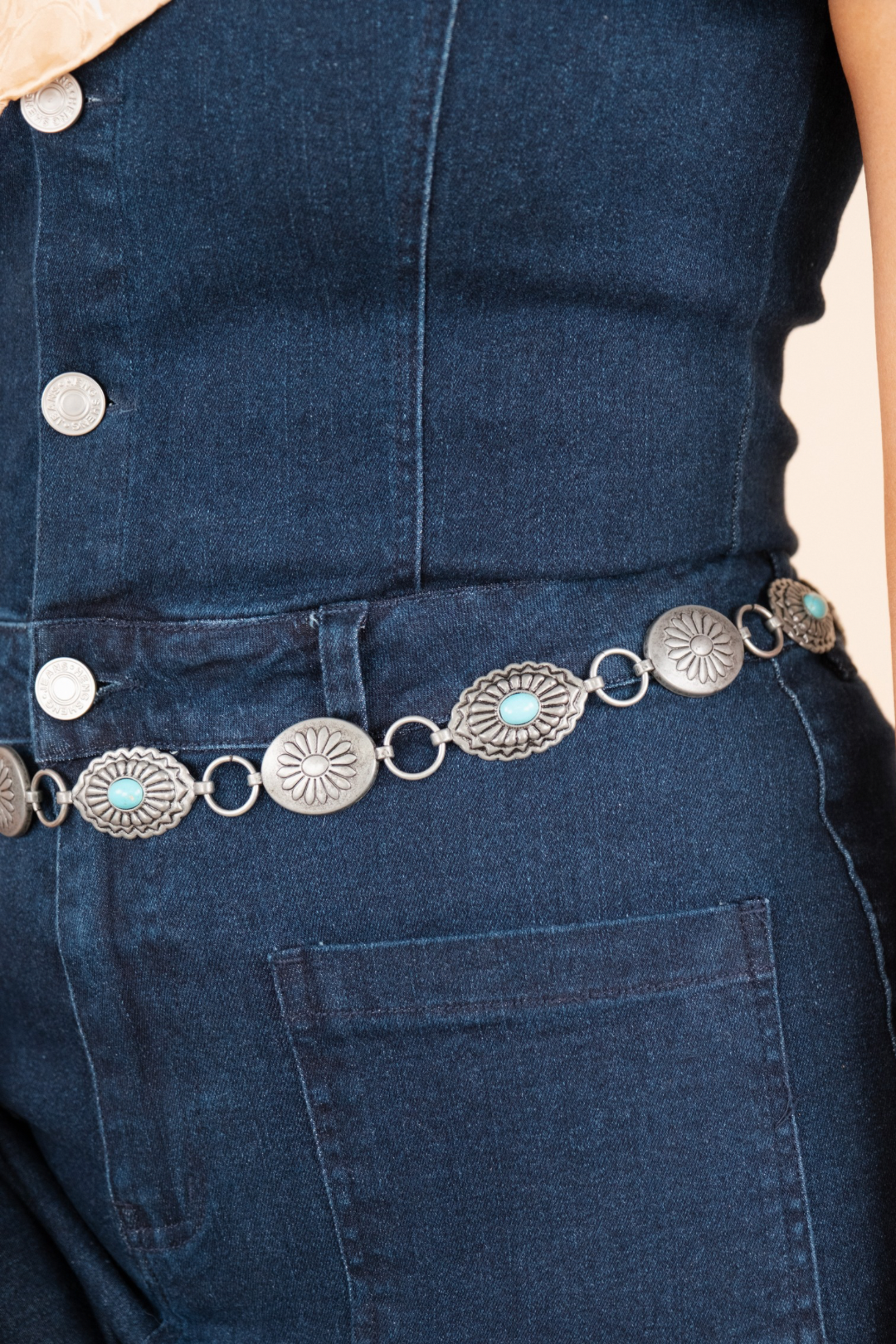 High Desert Concho Belt - Turquoise