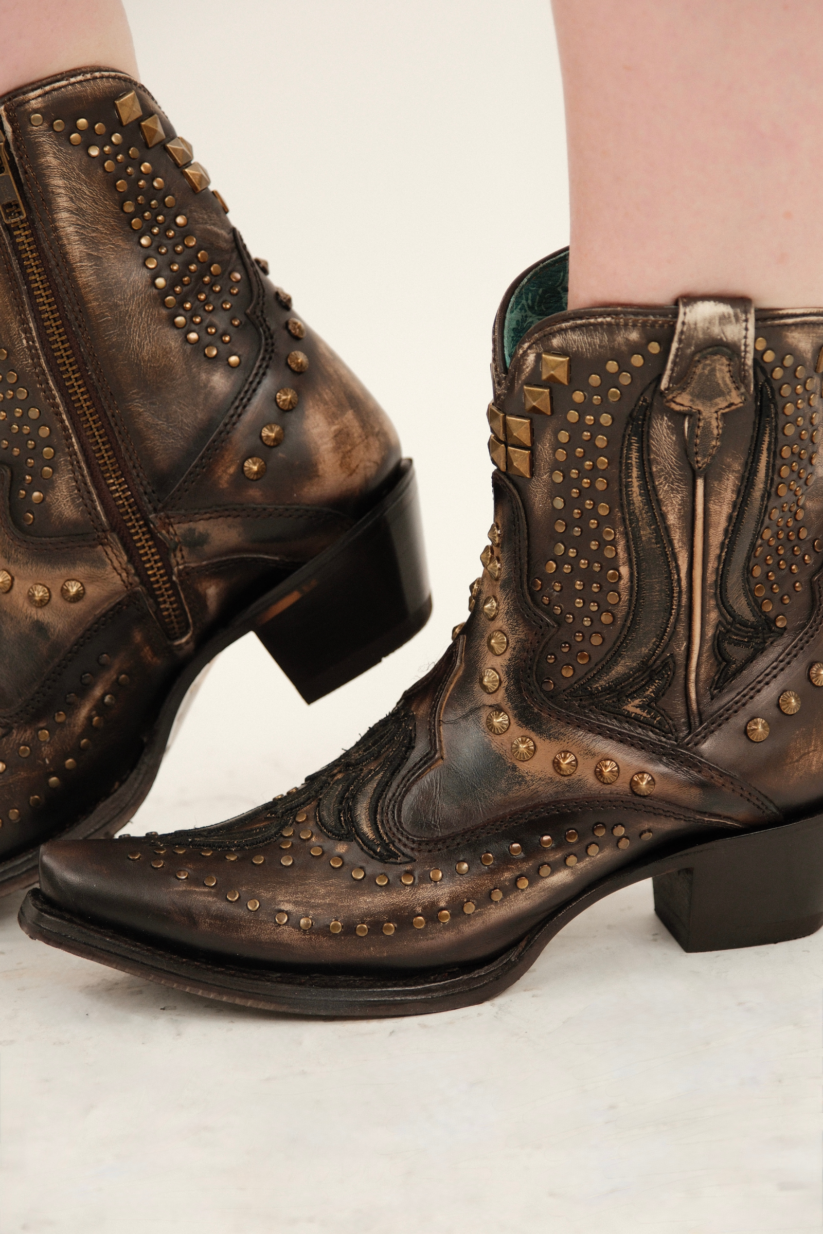 Corral Midnight Mesa Luxe Ankle Boot