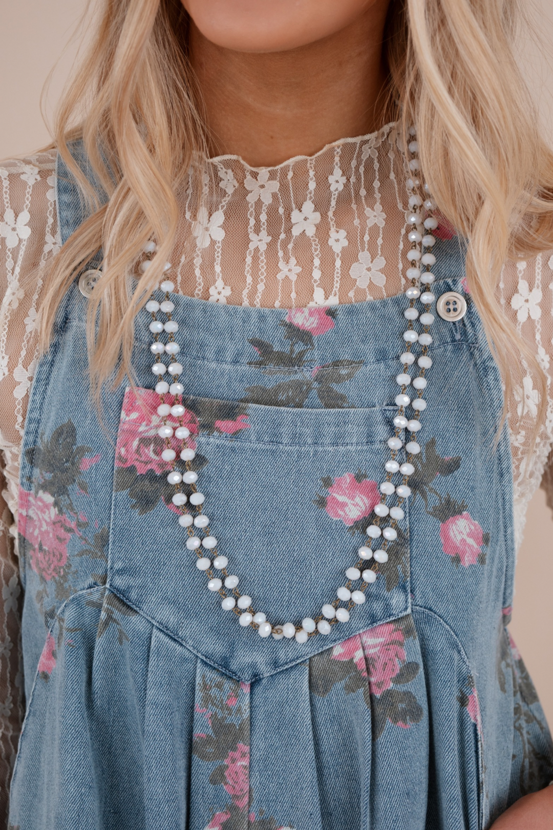 Starlight Strand Necklace - Ivory & Gold