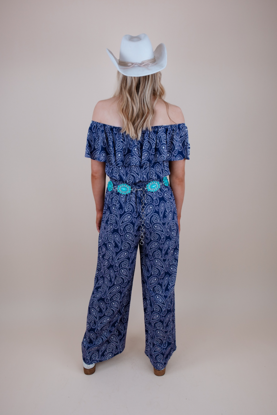 Cowgirl Navy Jumpsuit